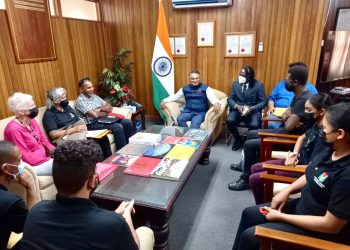 Guyana Chess Federation in Courtesy Visit with Indian Ambassador