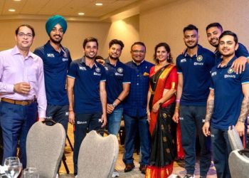 Grand Reception for the Indian cricket team in West Indies