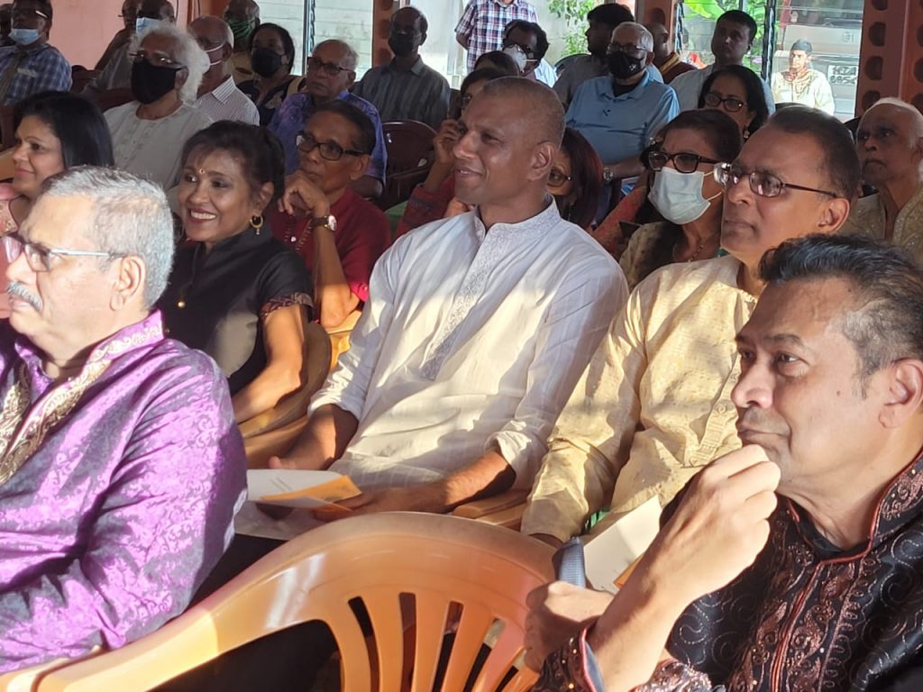 A section of the audience at the birthday celebration of Hariji.