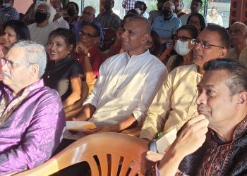A section of the audience at the birthday celebration of Hariji.
