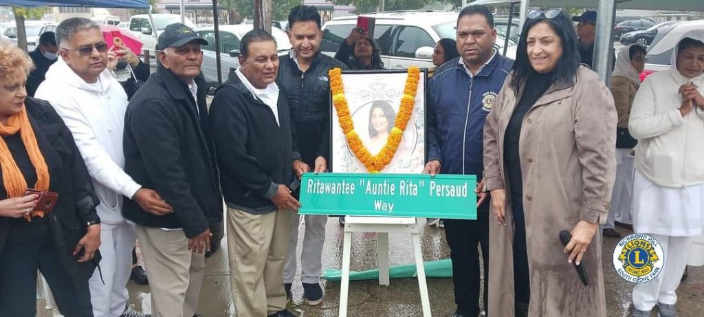Queens Street Named after Deceased Indo Caribbean female