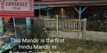 FIRST HINDU TEMPLE IN GUYANA