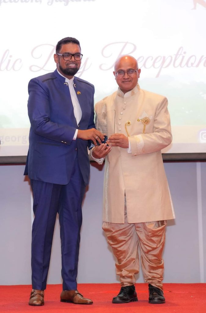 Dr. Bisram Honored by India High Commission Guyana