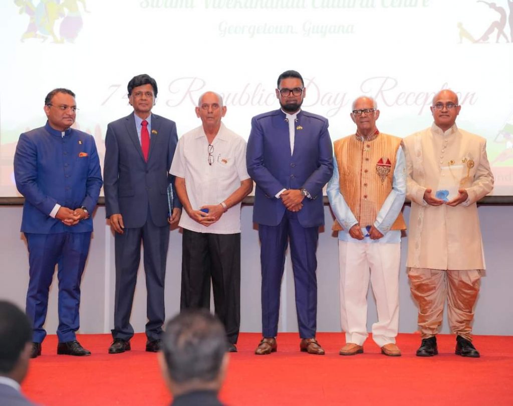 Dr. Bisram Honored by India High Commission Guyana