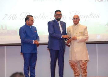 Dr. Bisram Honored by India High Commission Guyana
