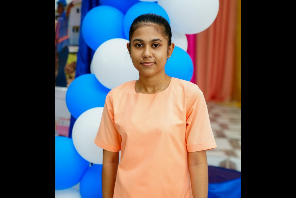 Atishta Seenarine of the Saraswati Vidya Niketan School in Guyana