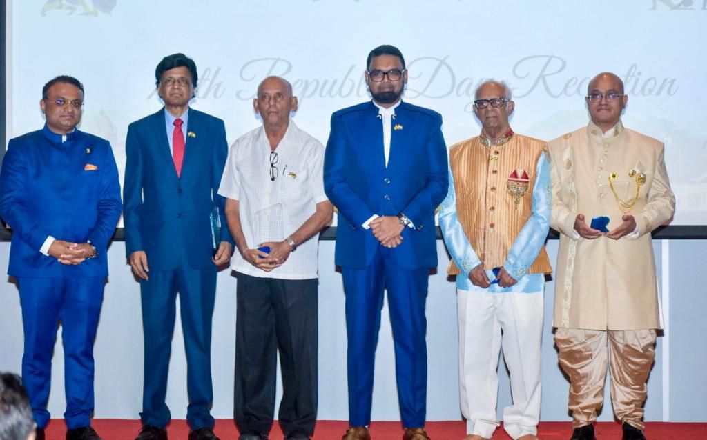 High Commission Guyana hosts Reception for 74th India Republic Day