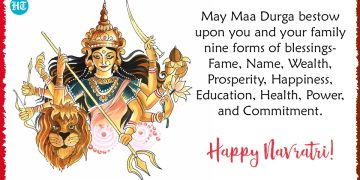 The Spring 2023 Navratri is being observed from Wednesday night March 22 thru March 30. It is a Hindu night festival that worships the avatars of the Goddess Durga. There is usually a Lord Rama katha during these nine nights. The conclusion is the birth of Lord Rama.