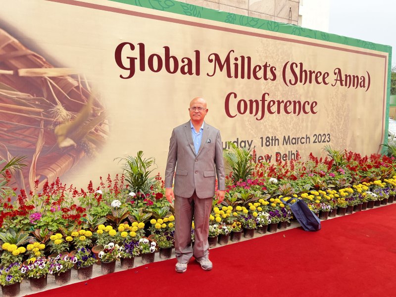 Dr Vishnu Bisram attended the two day International Millets Conference in Delhi on March 18 and 19. Hundreds of delegates from around the globe attended the two day meet.