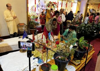 Pandit Chunelall Concludes Navratri Services at NY Shiva Mandir