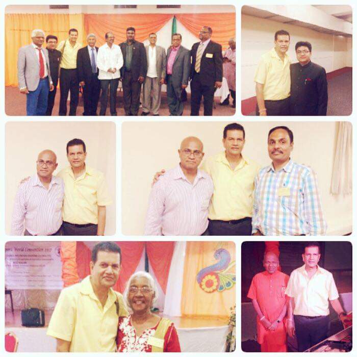 Pix below is of former Member of Parliament Chandresh Sharma of T&T posing with delegates at an international Indian diaspora conference in Trinidad in 2019.