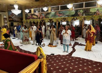 Ram Naumi Celebrated at Trimurthi Mandir in Queens, NY