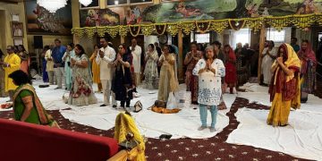 Ram Naumi Celebrated at Trimurthi Mandir in Queens, NY