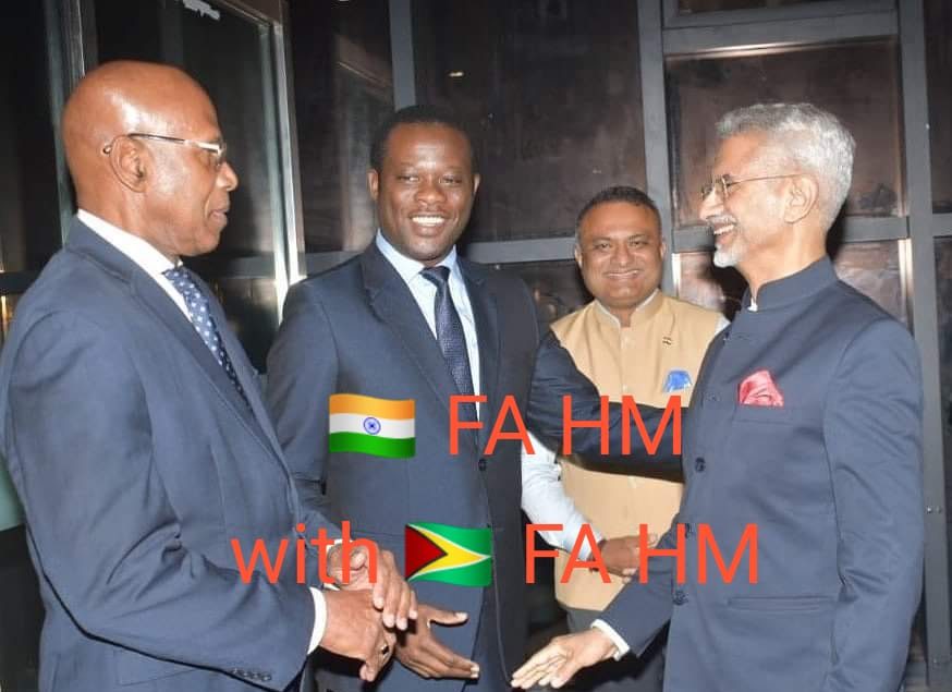 India Foreign Minister Arrives in Guyana