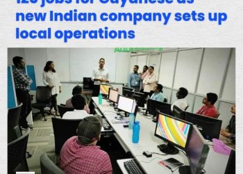 A new company from India sets up operations in Guyana. It will hire 120 Guyanese.