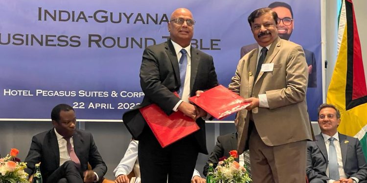Memorandum Of Agreement signed between India Industrial group and Guyana Energy Group