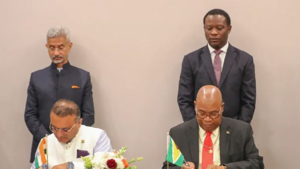 Guyana and India sign Aviation Agreement