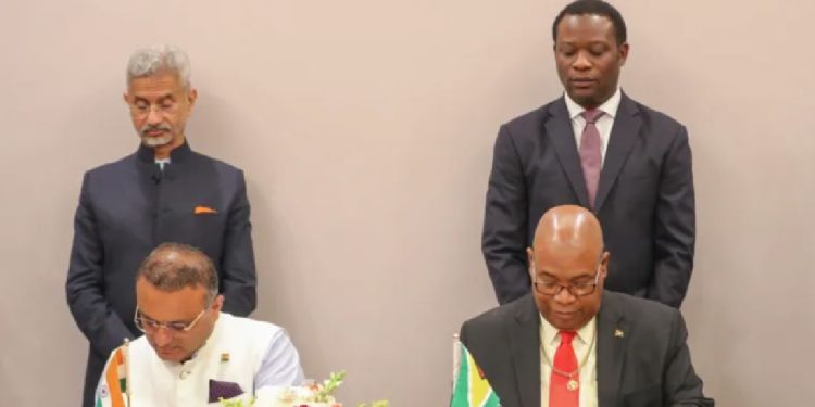 Guyana and India sign Aviation Agreement