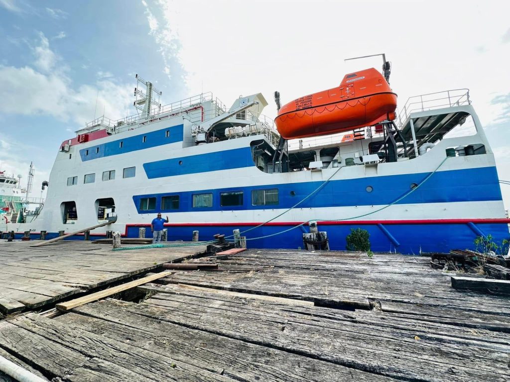 India built Vessel Arrives in Guyana