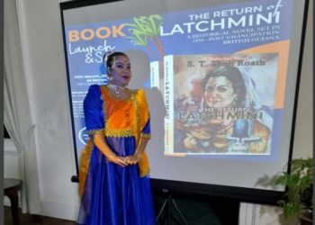 Chandranie Persaud, student of the Indian Cultural Centre doing a Kathak dance