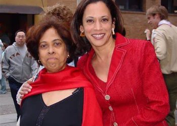 Harris and mother