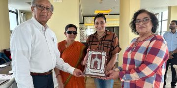 Deo Gosine Honored by Lucknow Univ Diaspora Prof