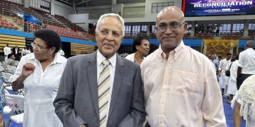 At Reconciliation Service in Fiji