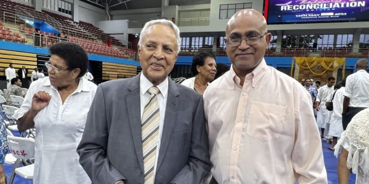 At Reconciliation Service in Fiji