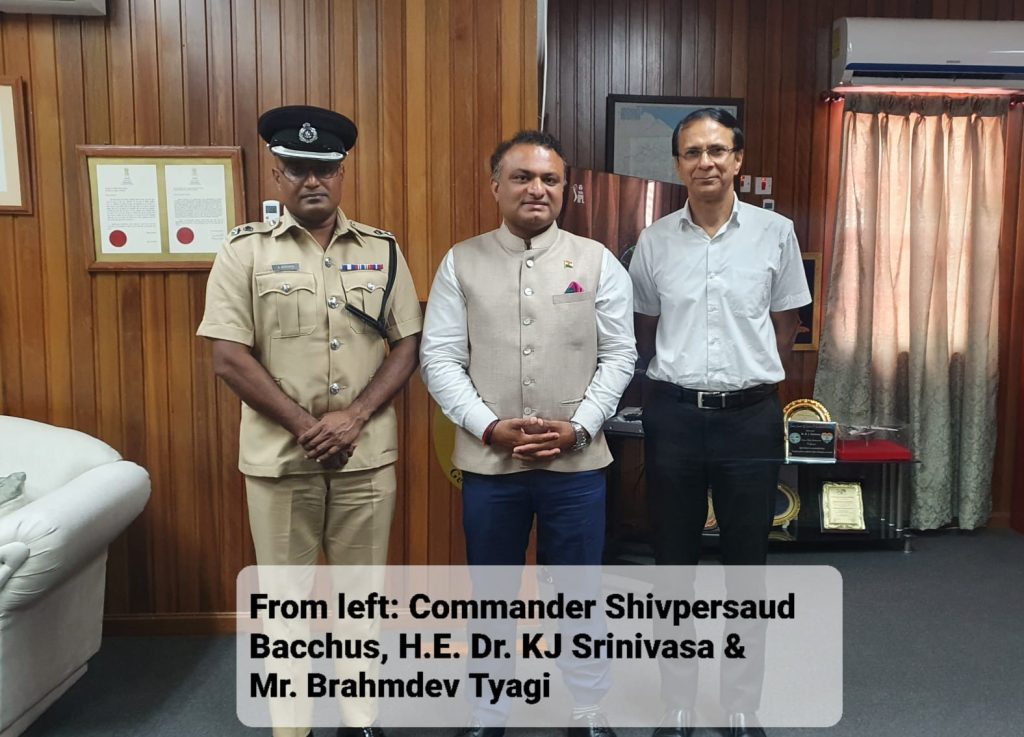 India Guyana HC Press Release: GPF Commander of Region 6 selected for ITEC