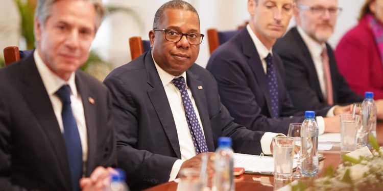 American Secretary of State holds Discussions with Guyana President in Gtown