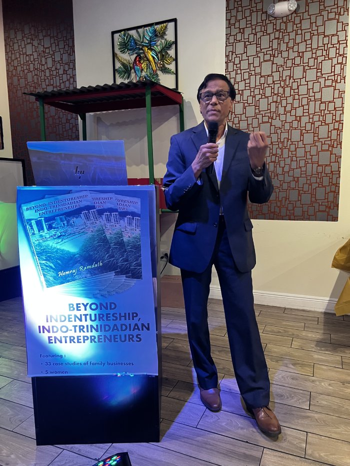 Book on Indo Trinidadian pioneering Entrepreneurs praised at launch in Ft Lauderdale