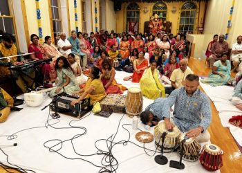 Pictorials of Bhagwat Purana Discourse in Queens