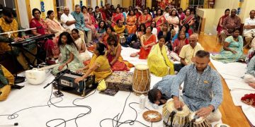 Pictorials of Bhagwat Purana Discourse in Queens