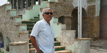 BRINSLEY SAMAROO AT STEPS NEAR SEVILLA HOUSE 2015