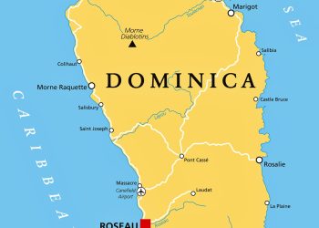 Dominica Political Map