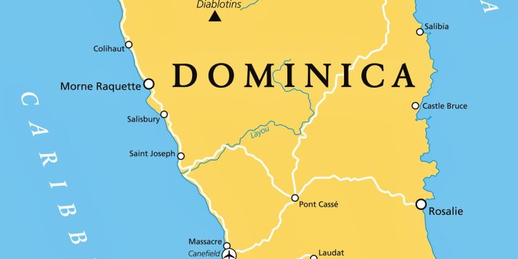 Dominica Political Map