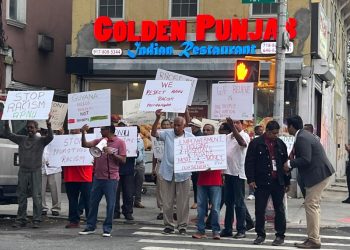 Richmond Hill Protest against Guyana Opposition Leader