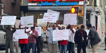 Richmond Hill Protest against Guyana Opposition Leader