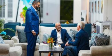 Guyana President and VP Engage Tony Blair