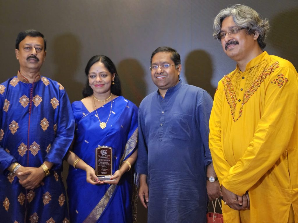 (l-r) Robi Bhattacharya, Aparna Sreedhar, Consul General Amb. Rhandir Jaiswal & Biplab Mukherjee