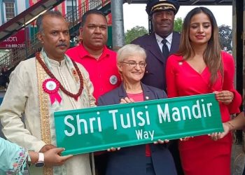 111 Street officially Tulsi Mandir Way