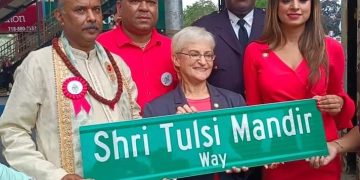 111 Street officially Tulsi Mandir Way
