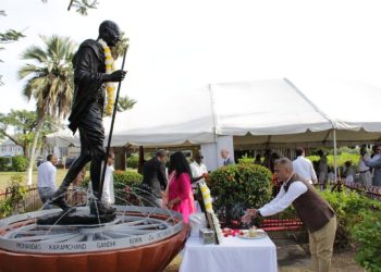 Gandhi’s 154th Celebrated in Guyana
