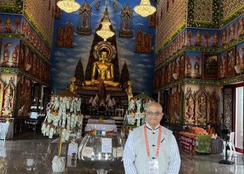 Caribbean Delegates At a Buddhist Temple in Bangkok