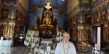 Caribbean Delegates At a Buddhist Temple in Bangkok