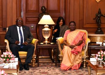 Guyana’s PM Mark Phillips in Delhi