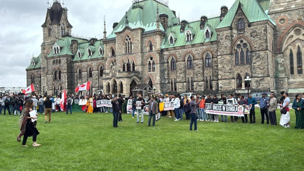 Protest for Bangladesh Hindus in Canada