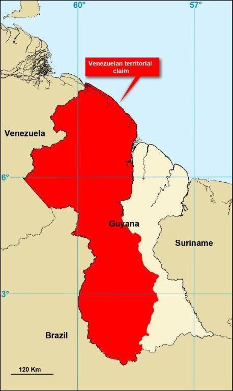 Guyana-part threatend by Venezuela