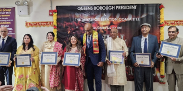 INDO-CARIBBEANS HONORED AT DIWALI CELEBRATION in QUEENS, NEW YORK