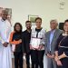 Photo From left to right: Rhonda Binda, Faiuze Ali, Imam Safraz Bacchus, Jeany Persaud, Richard David, Speaker Adrienne Adams, Ashook Ramsaran, Dr. Nicole Bissessar, and Lakshmee Singh.